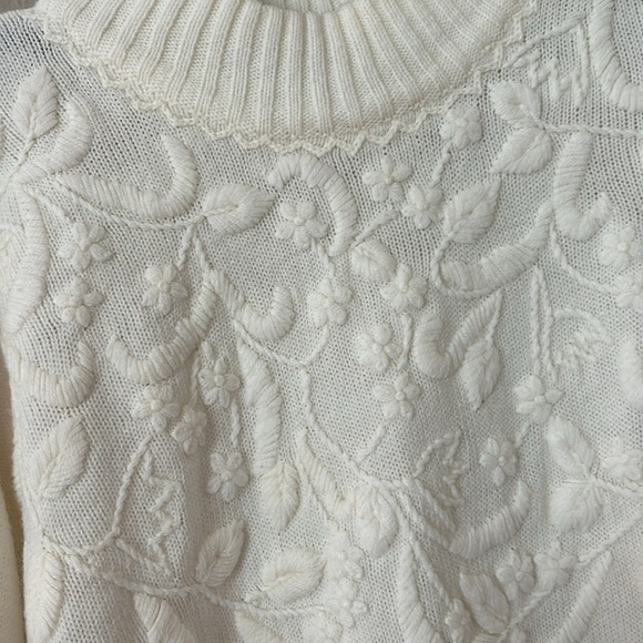 Vintage Dana Scott Womens Ivory Sweater, Acrylic, Large - Picture 2 of 6